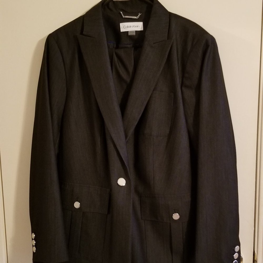 Denim Blue Calvin Klein Pantsuit 18W